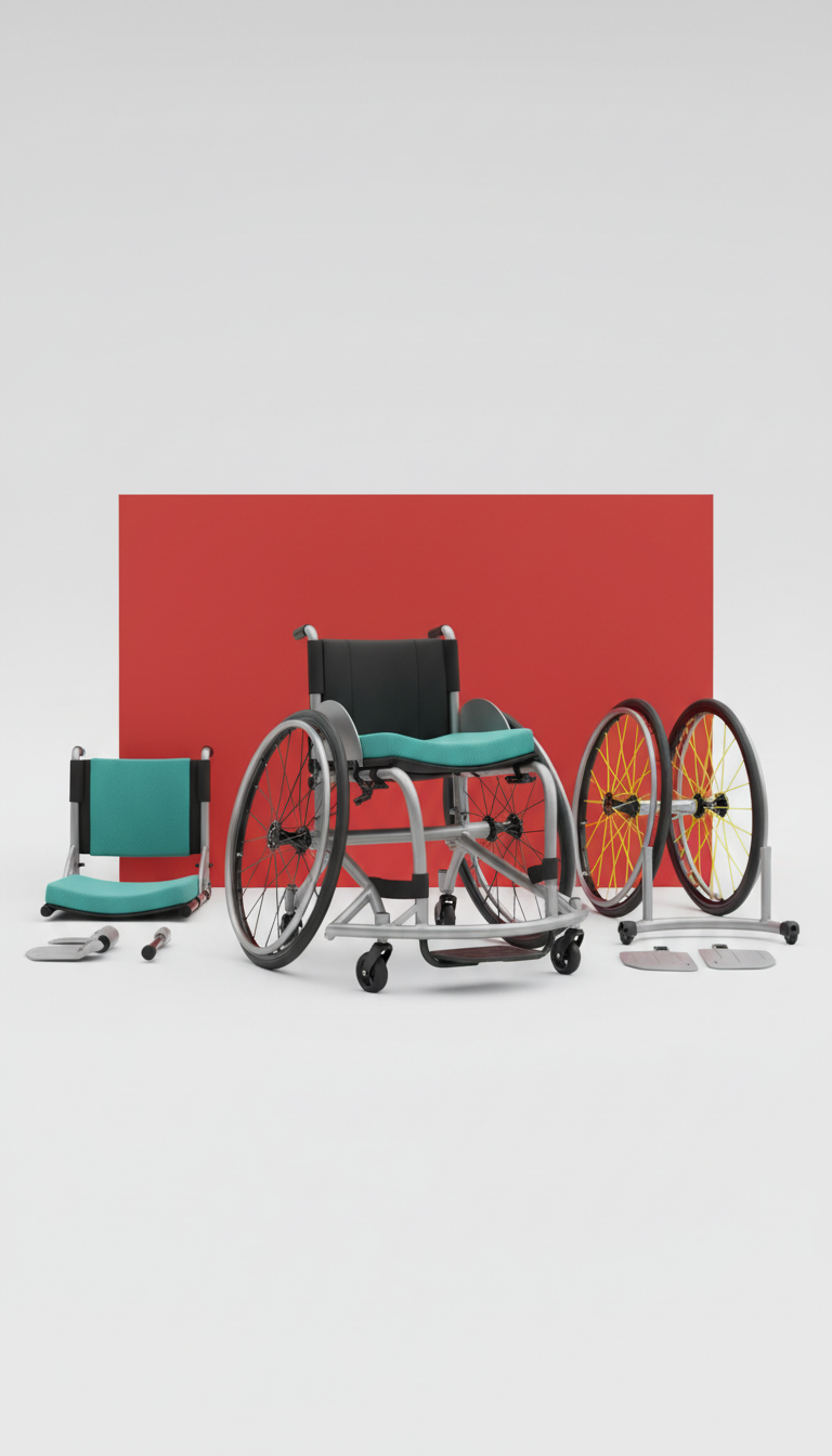Wheelchair Basketball Chair with Carbon Frame